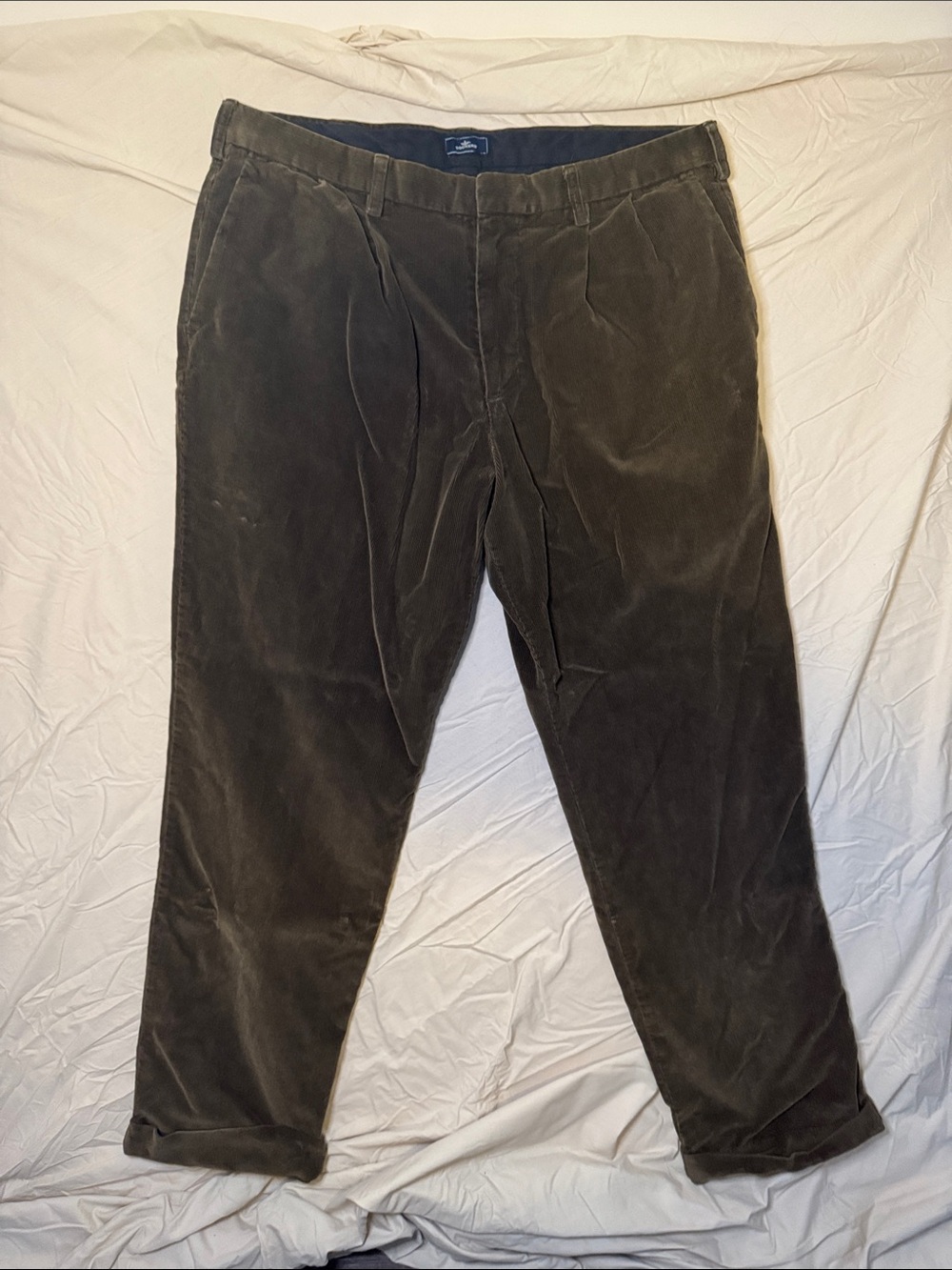 Dockers Men's Chocolate Brown Corduroy Pants Size W 40 L 32